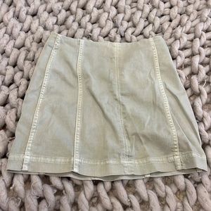 Mint jean skirt
